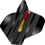 Mission Solo Dart Flights - 100 Micron - Standard No2 - Mike De Decker - Black