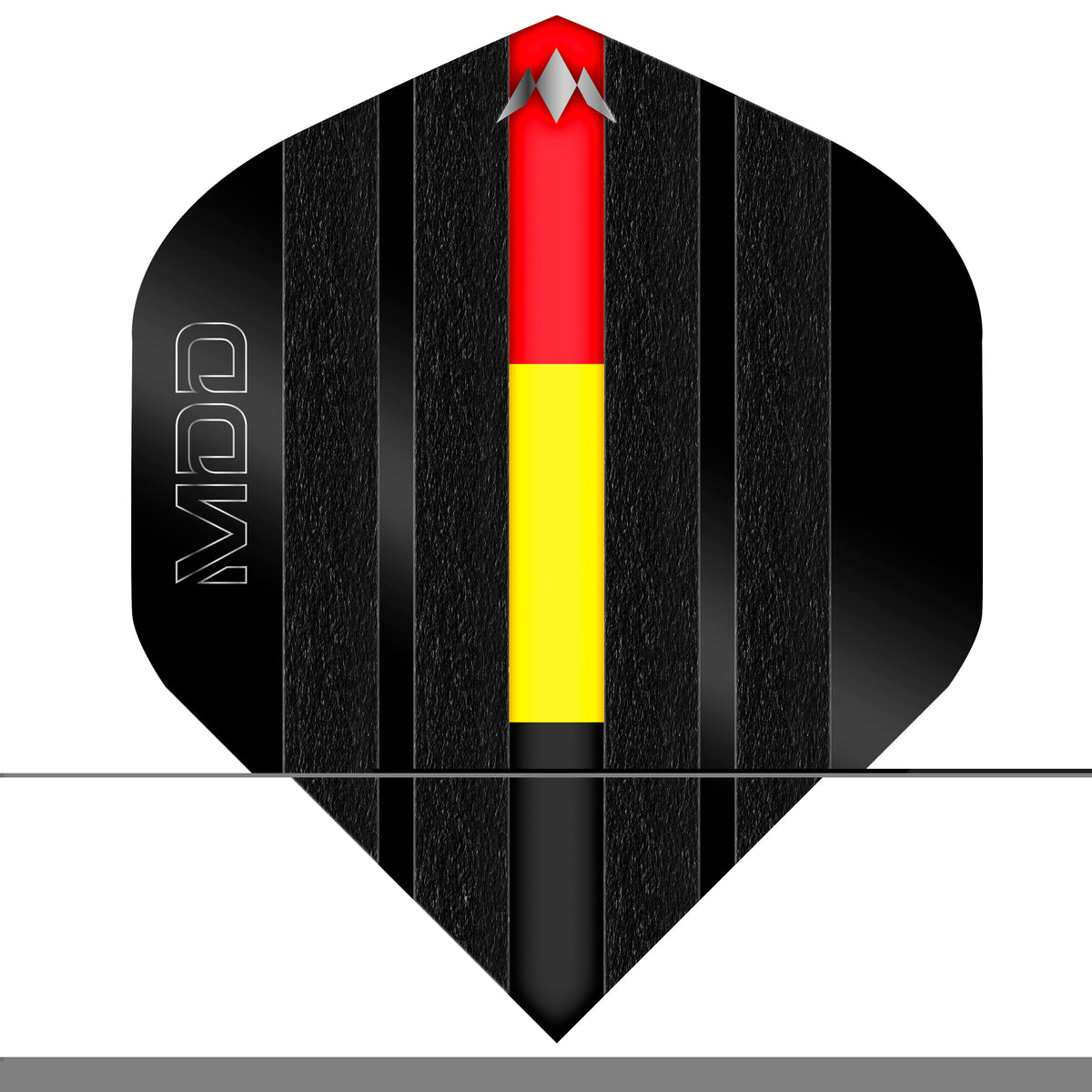 Mission Solo Dart Flights - 100 Micron - Standard No2 - Mike De Decker - Black