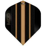 Mission Solo Dart Flights - 100 Micron - Standard No2 - Mike De Decker - Black & Gold