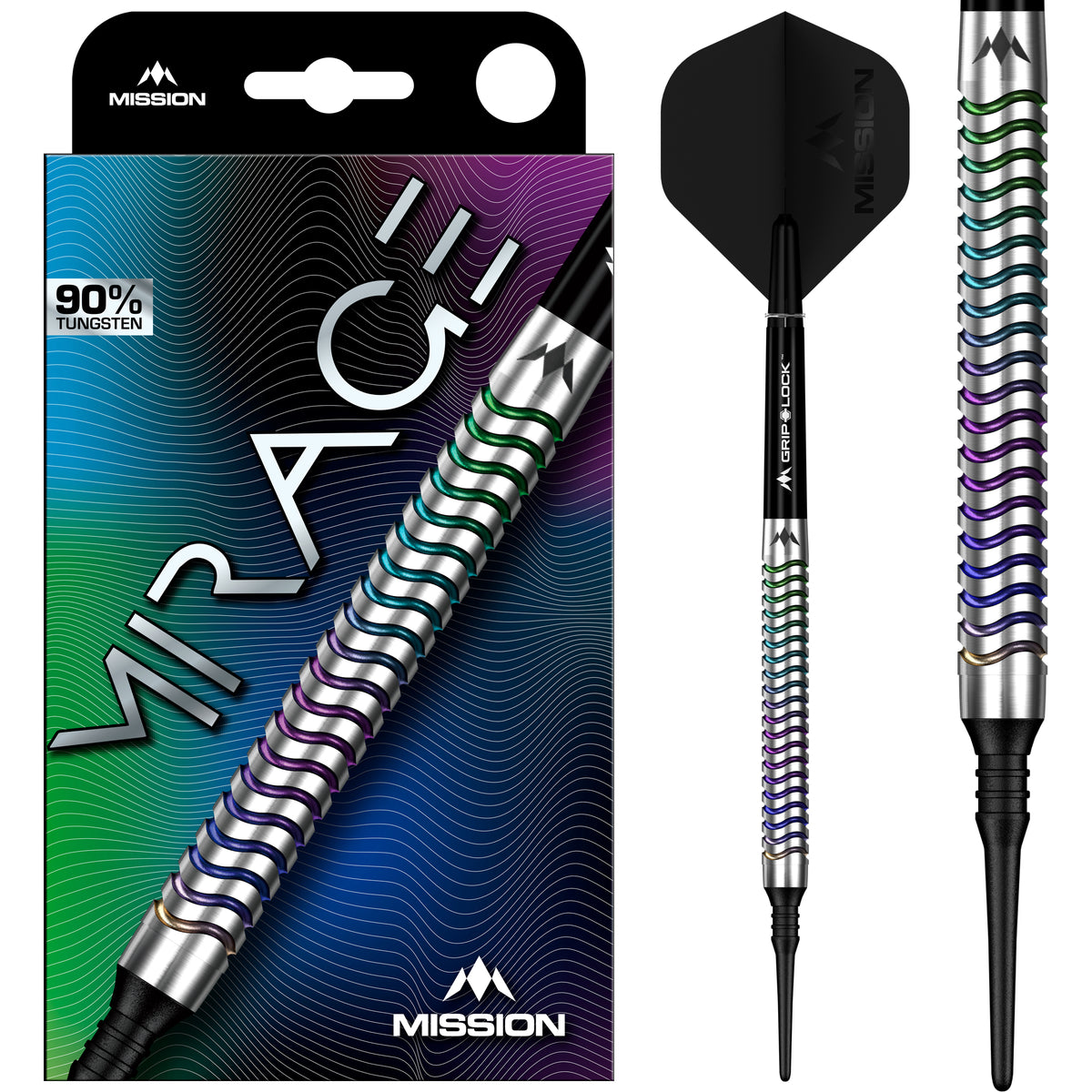 Mission Mirage Darts - Soft Tip - 90% Tungsten