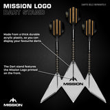 Mission Acrylic Dart Stand - Logo - 3 Dart Display Stand