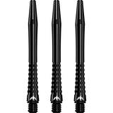 Mission Atom13 Aluminium Shafts - Anodised Metal Stems - Black