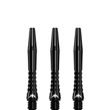 Mission Atom13 Aluminium Shafts - Anodised Metal Stems - Black