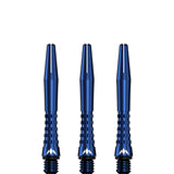 Mission Atom13 Aluminium Shafts - Anodised Metal Stems - Blue