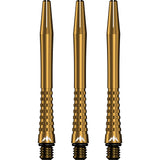Mission Atom13 Aluminium Shafts - Anodised Metal Stems - Gold