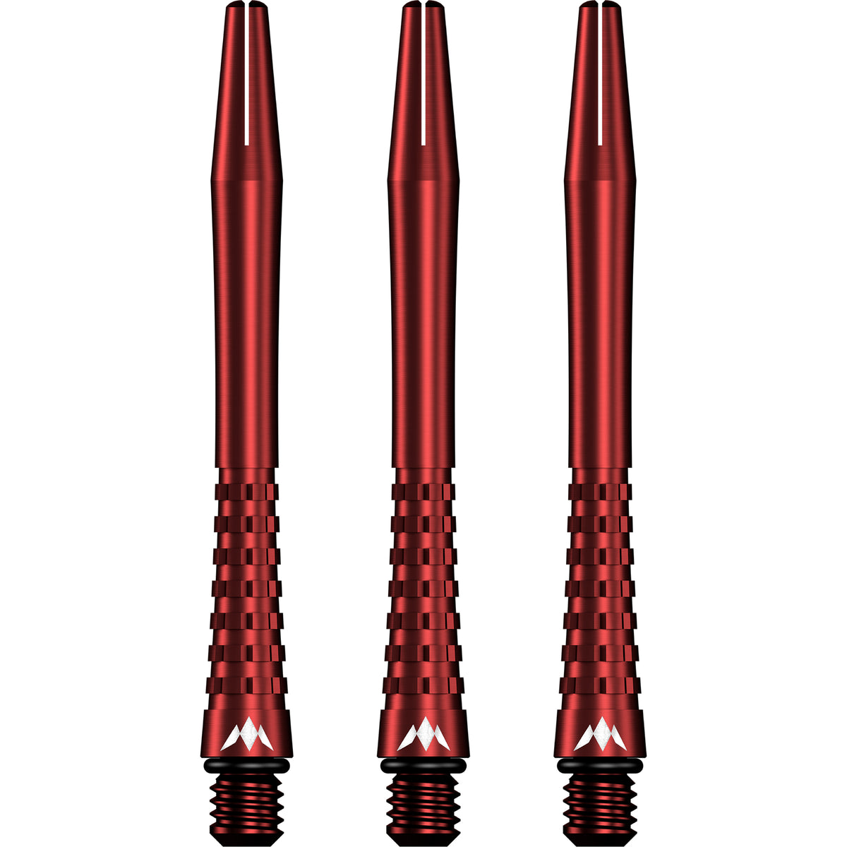 Mission Atom13 Aluminium Shafts - Anodised Metal Stems - Red