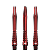 Mission Atom13 Aluminium Shafts - Anodised Metal Stems - Red
