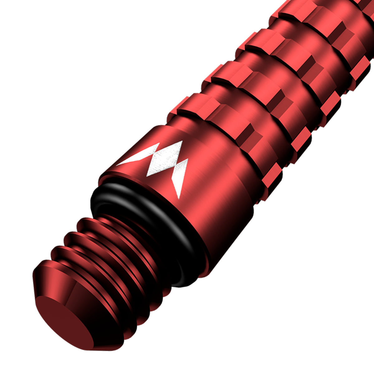 Mission Atom13 Aluminium Shafts - Anodised Metal Stems - Red