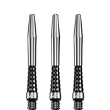 Mission Atom13 Aluminium Shafts - Natural Metal Stems - Black