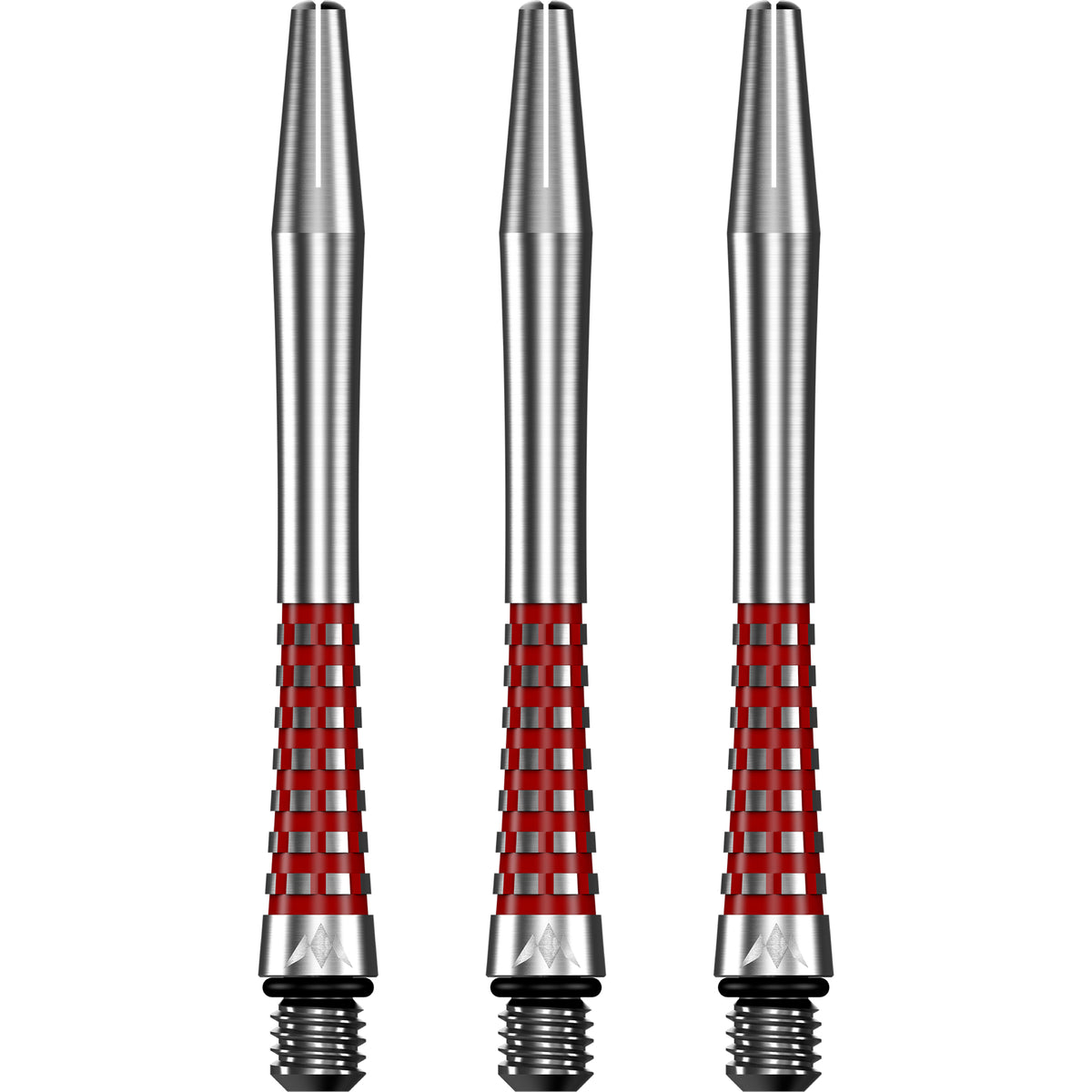 Mission Atom13 Aluminium Shafts - Natural Metal Stems - Red