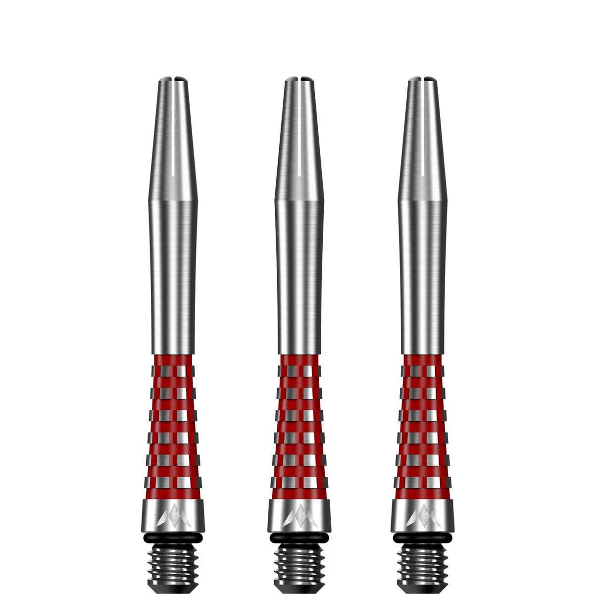 Mission Atom13 Aluminium Shafts - Natural Metal Stems - Red