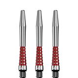 Mission Atom13 Aluminium Shafts - Natural Metal Stems - Red
