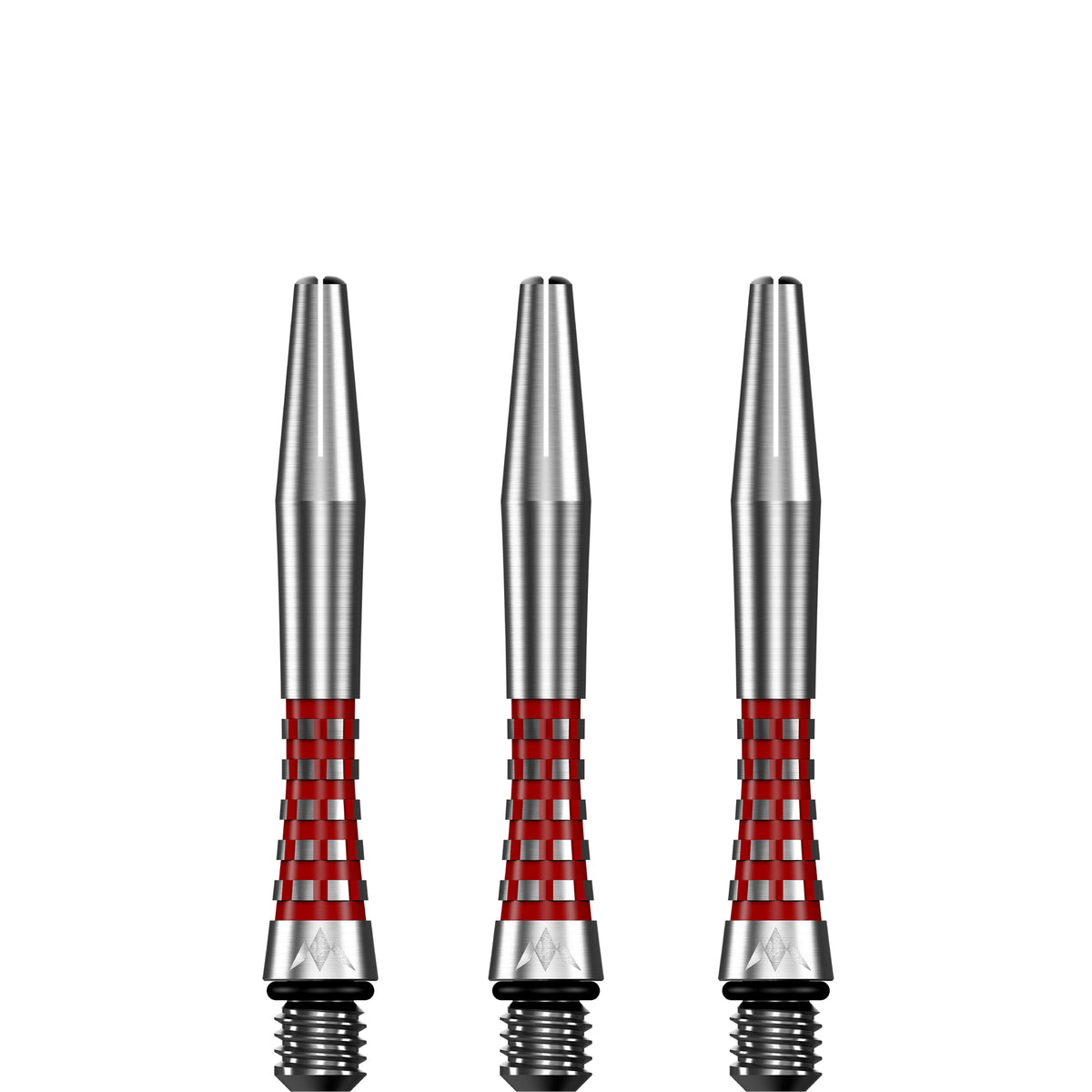 Mission Atom13 Aluminium Shafts - Natural Metal Stems - Red
