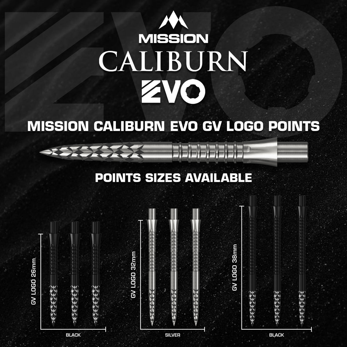 Mission Caliburn EVO Dart Points - GV-Logo