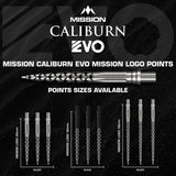 Mission Caliburn EVO Dart Points - Mission Logo
