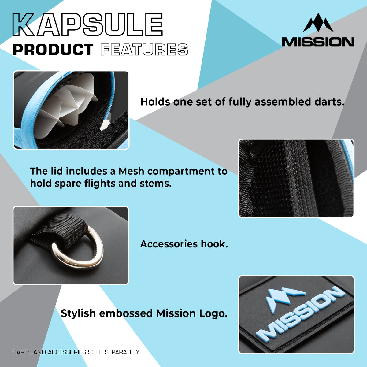 Mission Kapsule Darts Case - EVA Drop-in Case