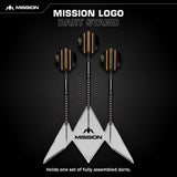 Mission Acrylic Dart Stand - Logo - 3 Dart Display Stand