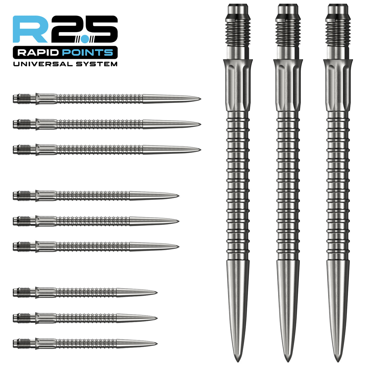 Mission R2.5 Rapid Dart Points - Steel Tip - GV1