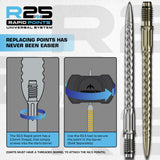 Mission R2.5 Rapid Dart Points - Steel Tip - RVX