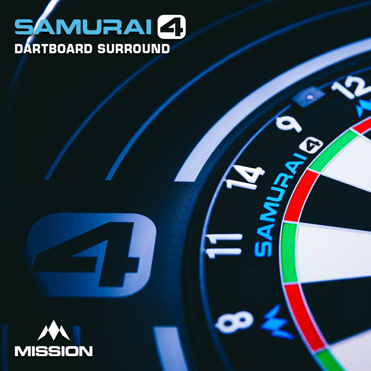 Mission Darts Samurai 4  Surround - White Edition