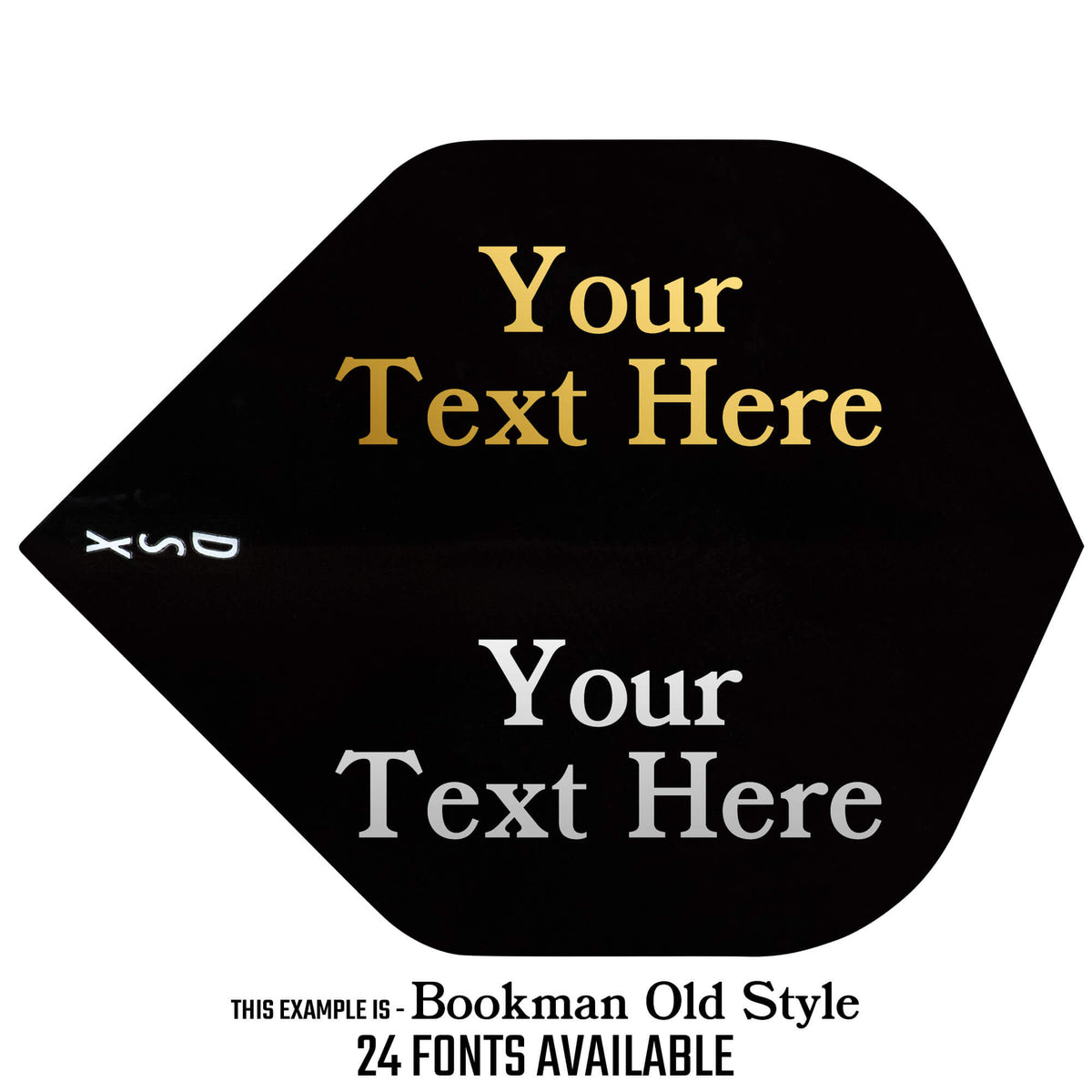 *Personalised Flights - Extra Strong - Hot Foil - 5 Sets - Std - Black