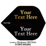 *Personalised Flights - Extra Strong - Hot Foil - 5 Sets - Std - Black