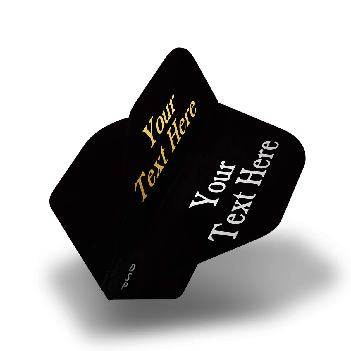 *Personalised Flights - Hot Foil - 5 Sets - Poly Plain - Std - Black