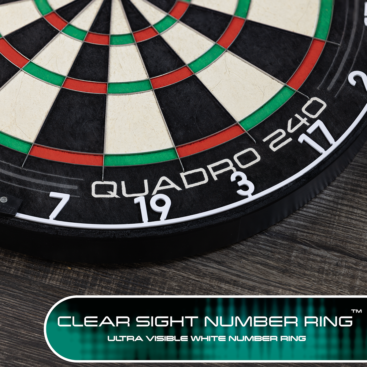 *Harrows Quadro 240 Dartboard - Professional - African Sisal