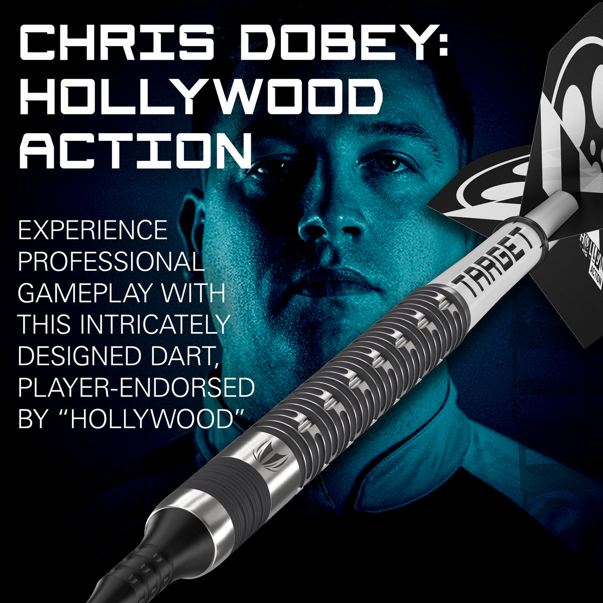 Target Chris Dobey Darts - Soft Tip - 90% Tungsten - Hollywood Action