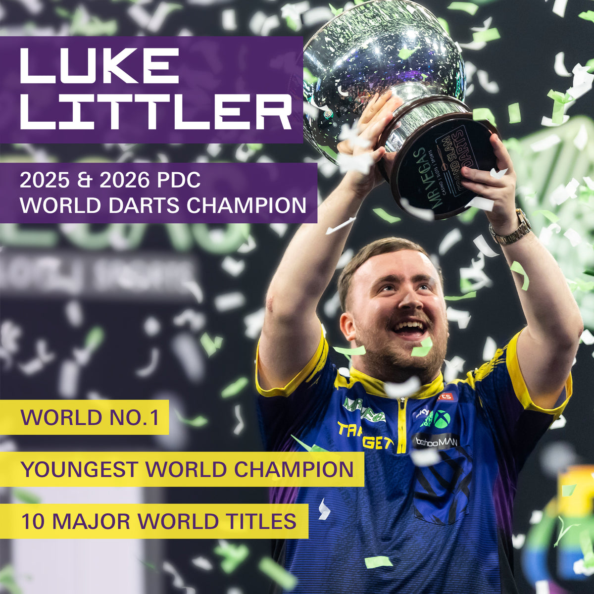Target Luke Littler Darts - Soft Tip - 95% Tungsten - Loadout