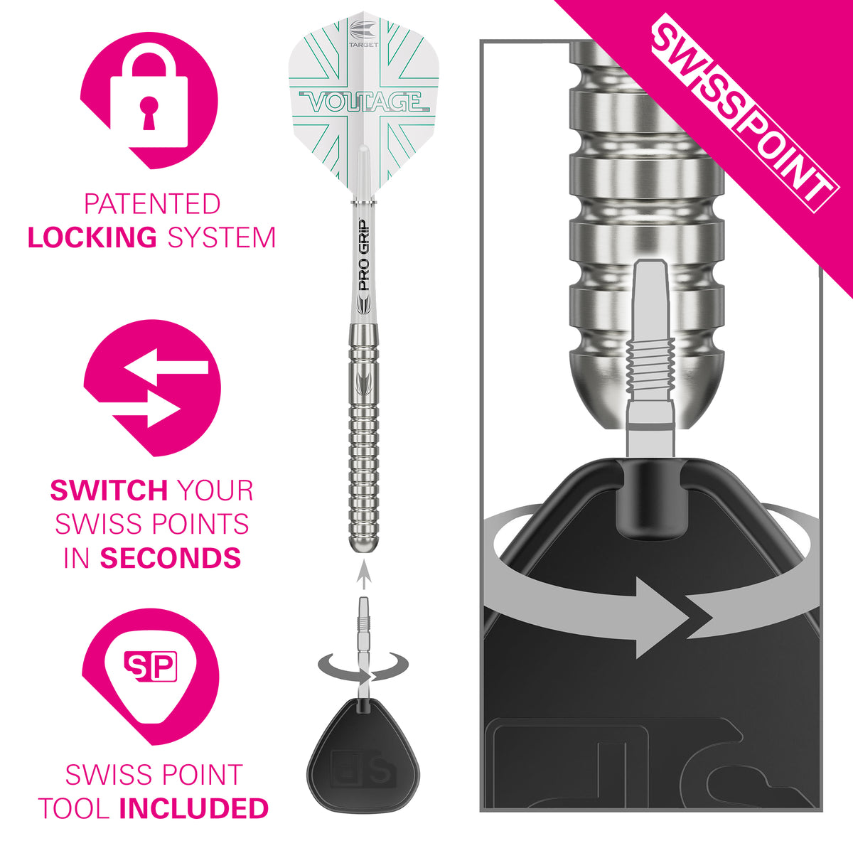 Target Rob Cross Darts - Steel Tip - 90% Tungsten - G1