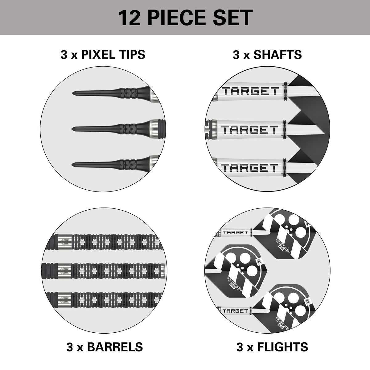 Target Chris Dobey Darts - Soft Tip - 90% Tungsten - Hollywood Action