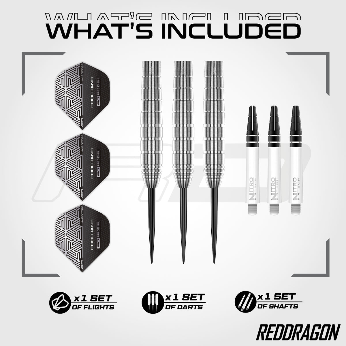 Red Dragon Luke Humphries Darts - Steel Tip - 90% Tungsten - TX1