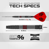 Red Dragon Jonny Clayton Switch Darts - Steel Tip - 90% Tungsten - Hiraeth