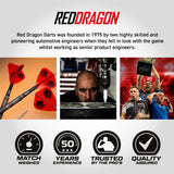 Red Dragon Jonny Clayton Switch Darts - Steel Tip - 90% Tungsten - Hiraeth