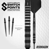 Red Dragon Sable Darts - Steel Tip - 90% Tungsten - Parallel