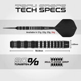 Red Dragon Sable Darts - Steel Tip - 90% Tungsten - Parallel