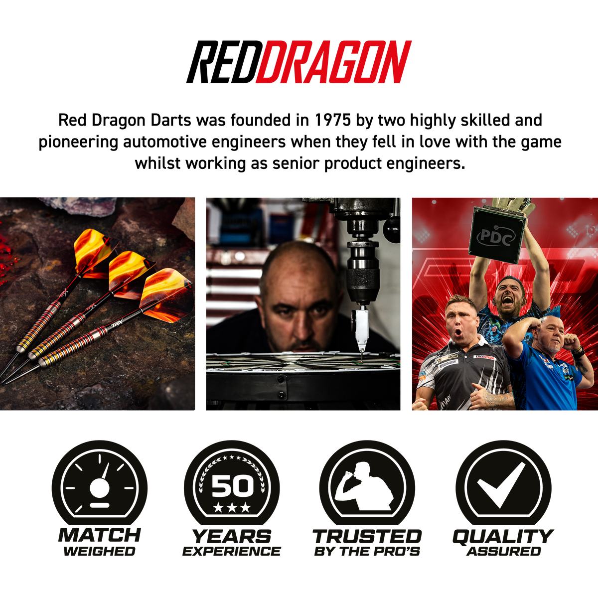 Red Dragon Furnace Darts - Steel Tip - 90% Tungsten