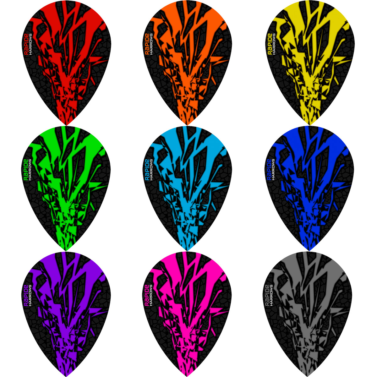 *Harrows Rapide X Dart Flights - Pear Shape - Rapide-X