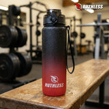 Ruthless Sports Bottle - 1000ml - BPA Free - Black & Red
