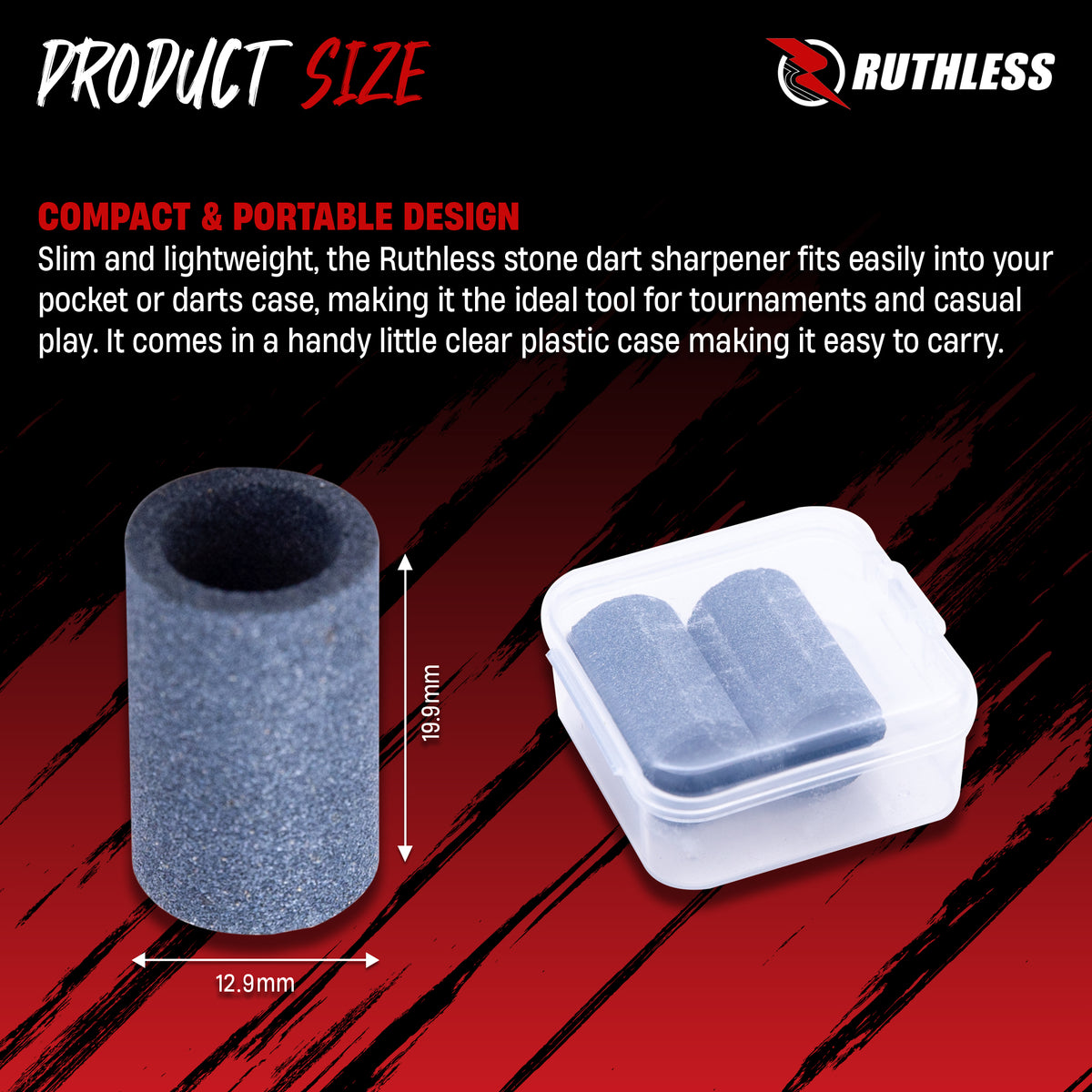 Ruthless Dart Sharpener - Round Stone - Value Pack - 2 Pieces