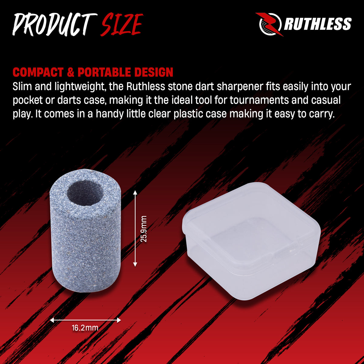 Ruthless Dart Sharpener - Mini Round Stone - Value Pack - 3 Pieces