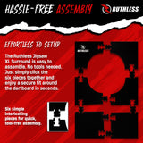 Ruthless XL Jigsaw Surround - EVA Dartboard Surround - Black