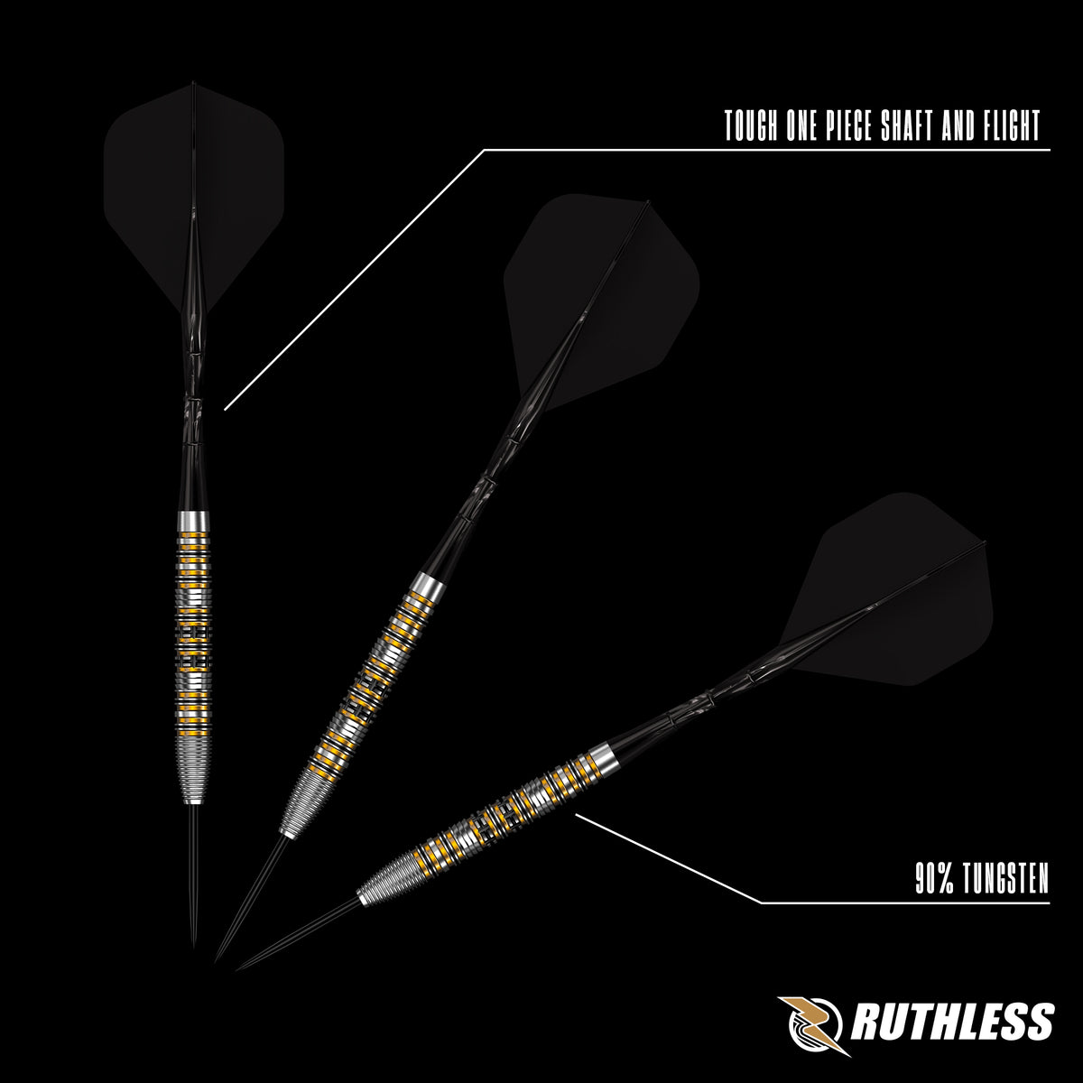 Ruthless Sandstorm Darts - Steel Tip - 90% Tungsten