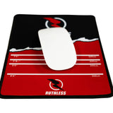 *Ruthless Mouse Mat - Throwline Oche Design - 18cm x 22cm - Black and Red