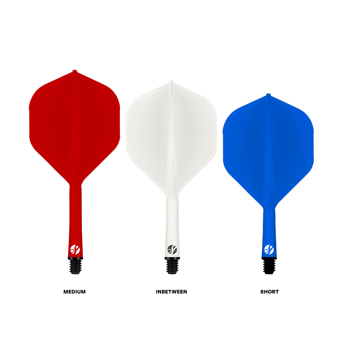 Shot Flight Deck - One Piece Dart Flight and Shaft System - Tricolor