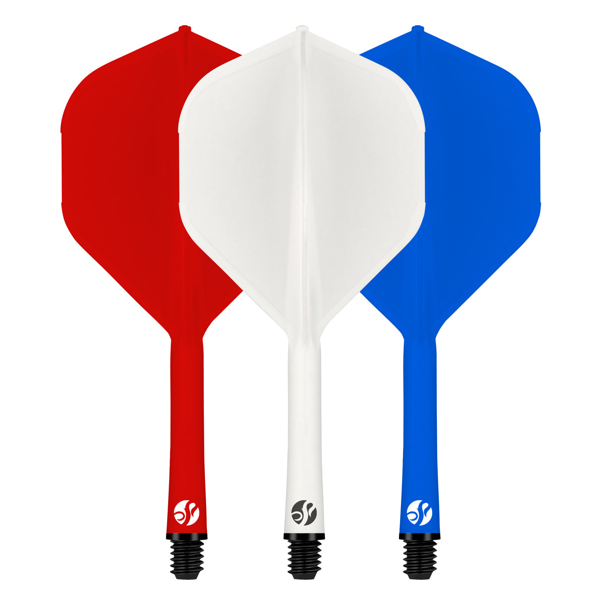 Shot Flight Deck - One Piece Dart Flight and Shaft System - Tricolor