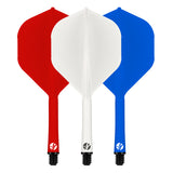 Shot Flight Deck - One Piece Dart Flight and Shaft System - Tricolor