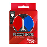 Shot Flight Deck - One Piece Dart Flight and Shaft System - Tricolor