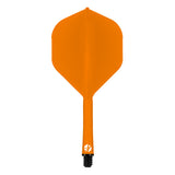 Shot Flight Deck - One Piece Dart Flight and Shaft System - Orange